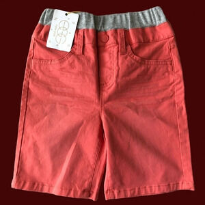 NWT Egg by Susan Lazar Size 6 Pull on Bermuda shorts Coral Cotton Stretch School